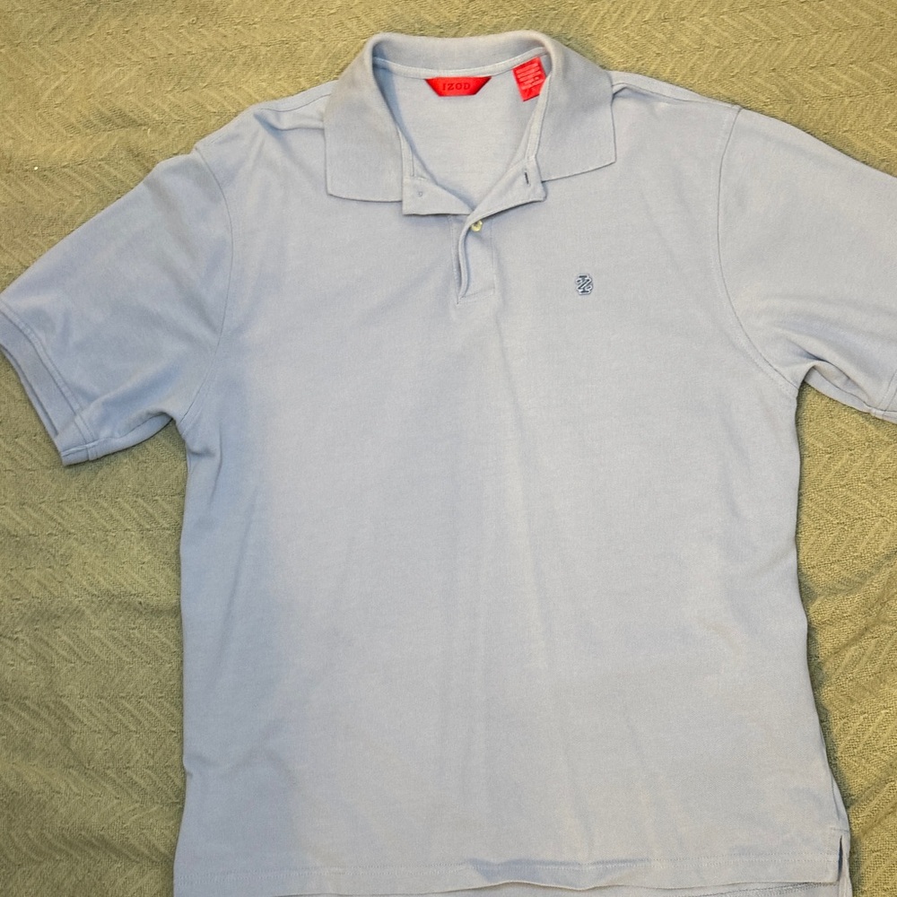 Izod Men's Light Blue Polo Shirt